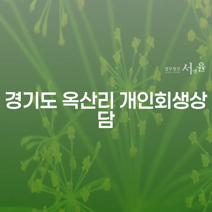 경기도 옥산리 개인회생상담, 지금 바로 신청해야 할까요?